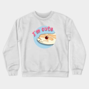 Cute Albino Western Hognose Snake Crewneck Sweatshirt